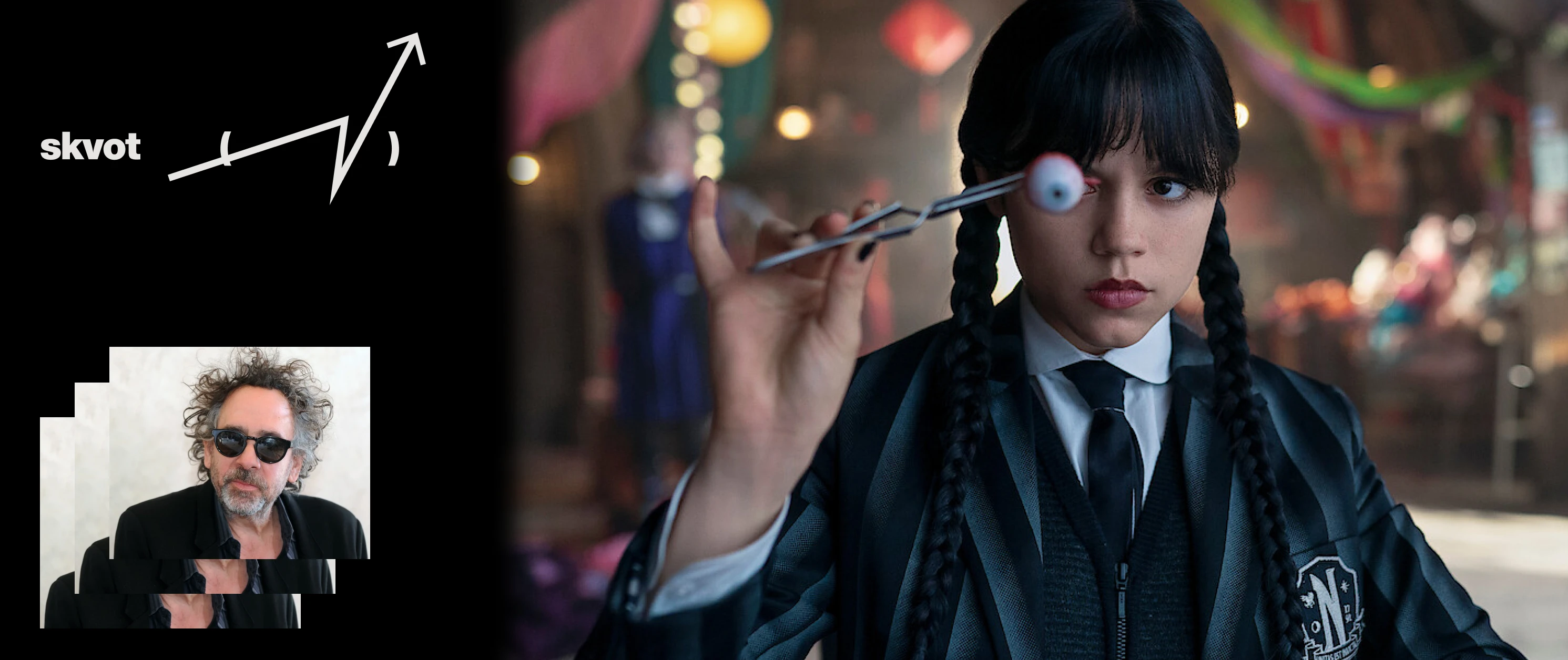 Велика розмова з Тімом Бертоном та акторами серіалу «Венздей» спеціально для SKVOT mag